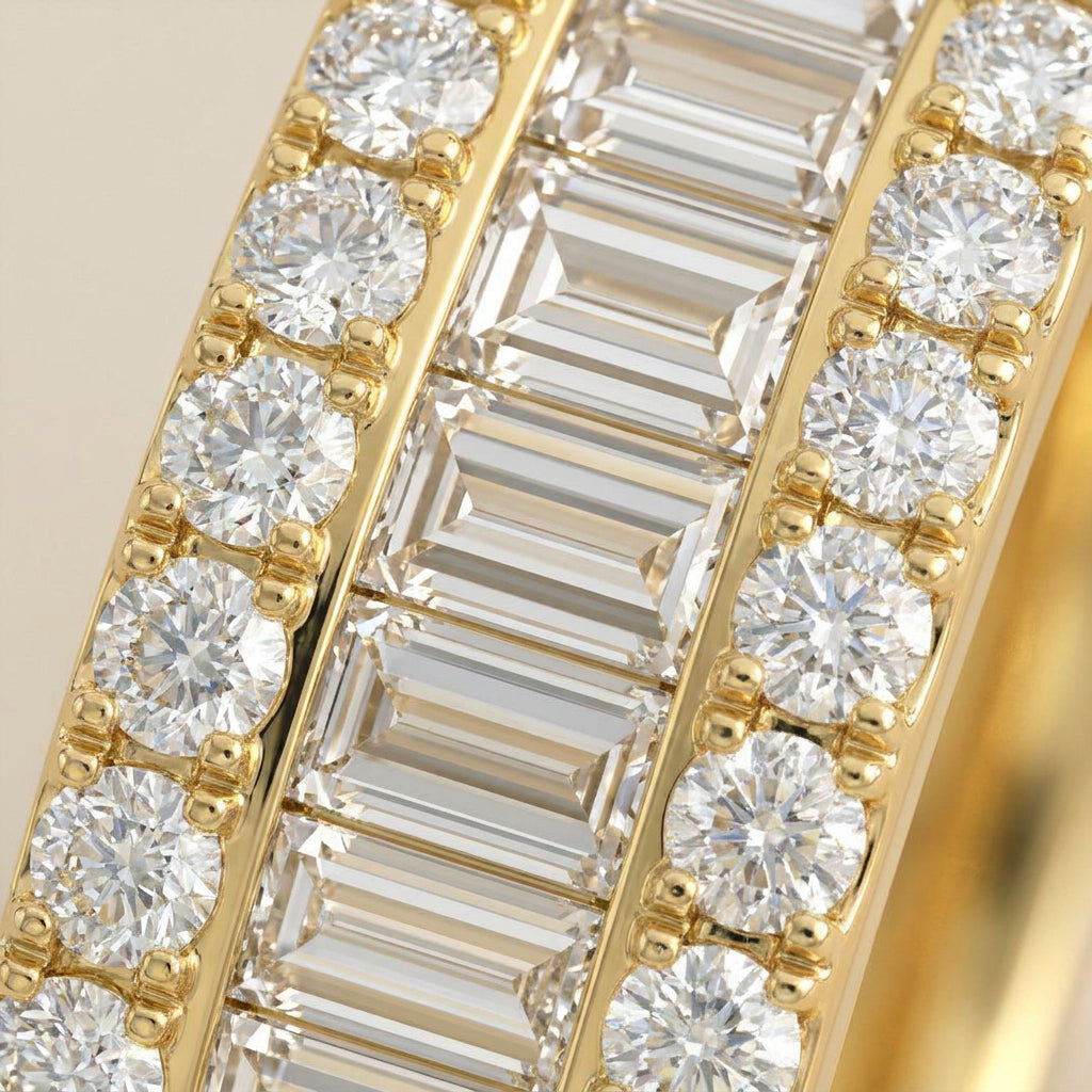 Yellow Gold Baguette Band