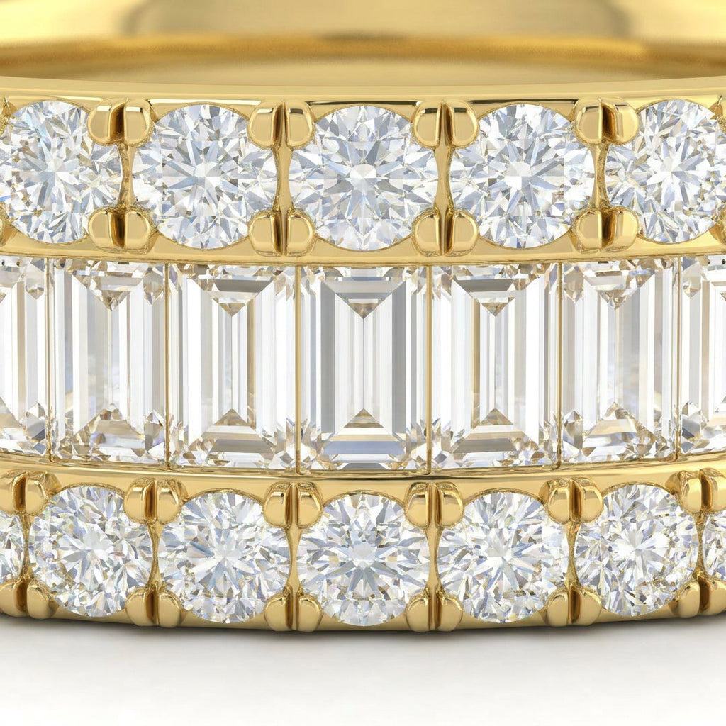 Yellow Gold Baguette Band