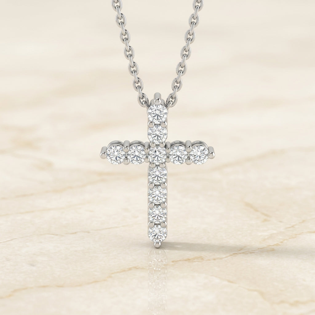 Breakfast with Tiffany Cross - White Gold