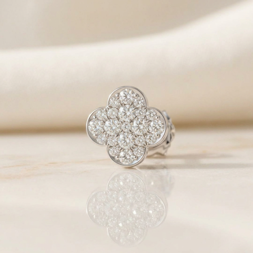 Small Blossom Style Stud Earrings
