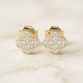 Small Blossom Style Stud Earrings