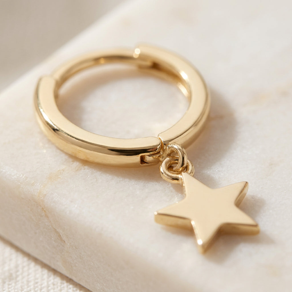 Star Drop Earring