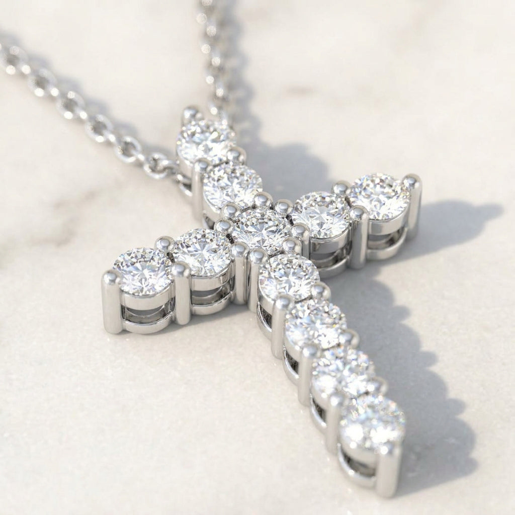 Breakfast with Tiffany Cross - White Gold