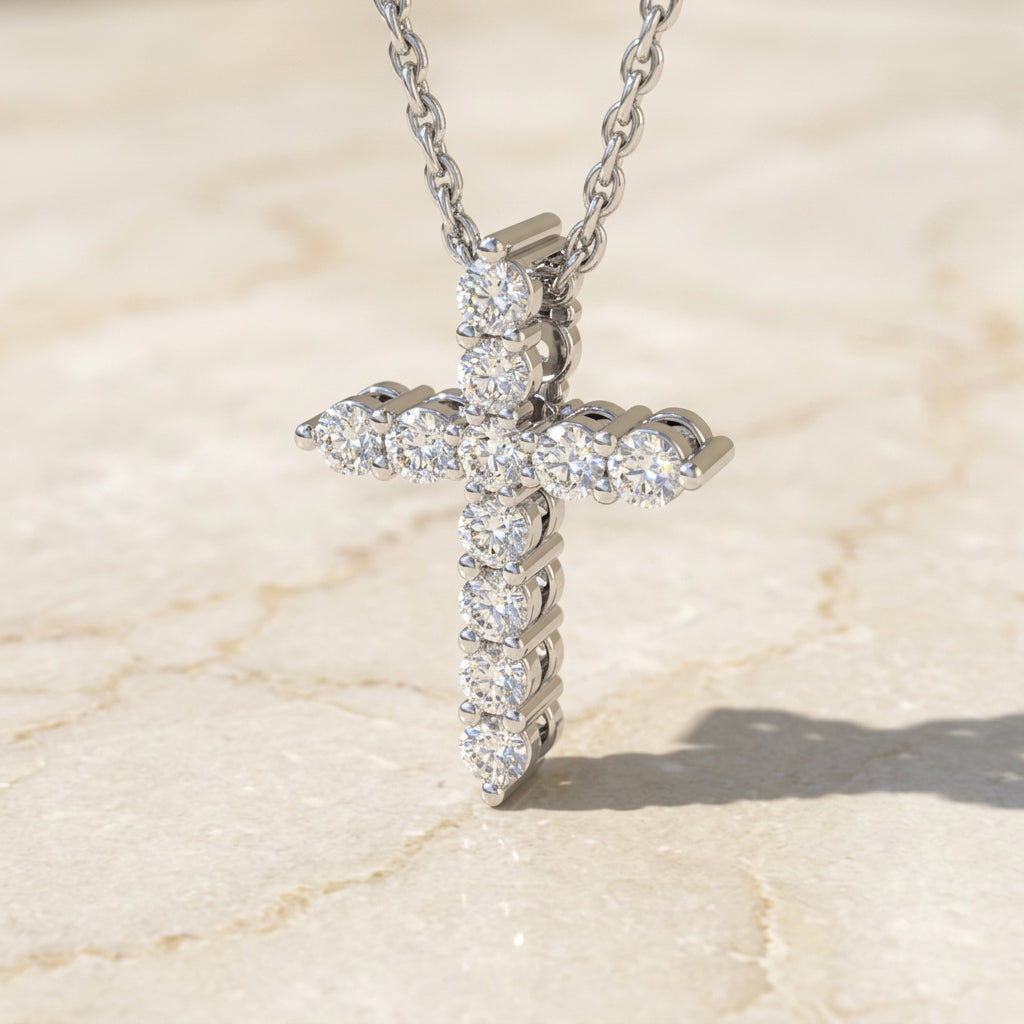 Breakfast with Tiffany Cross - White Gold