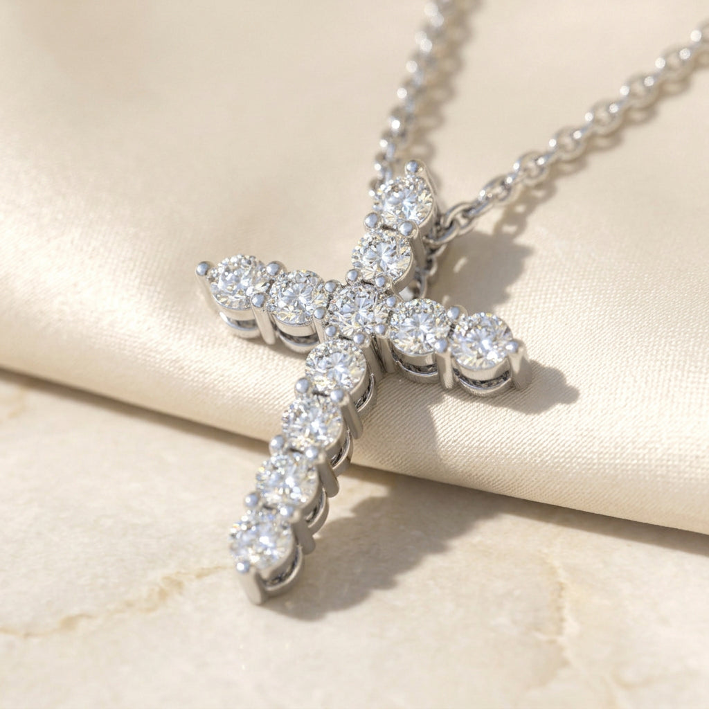 Breakfast with Tiffany Cross - White Gold