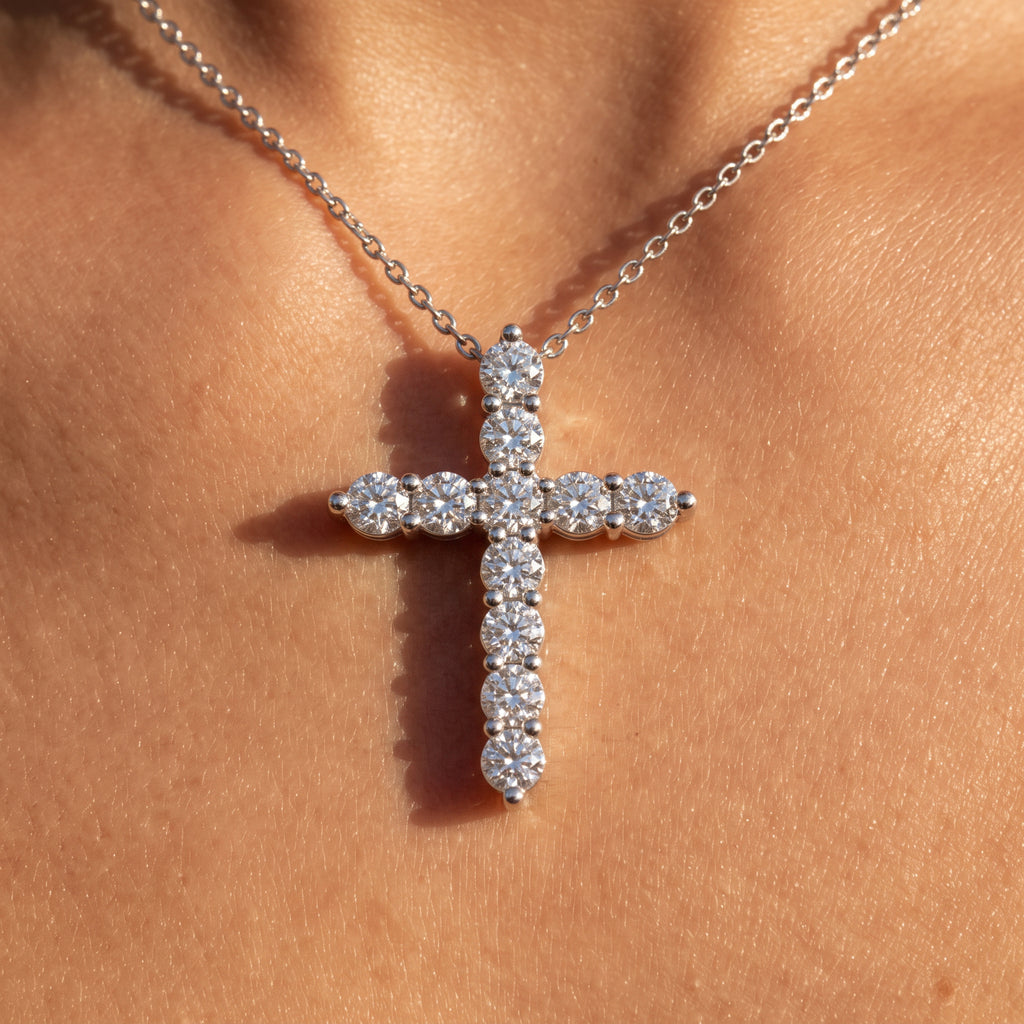 Breakfast with Tiffany Cross - White Gold