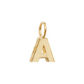 Gold Initial Charm Pendant