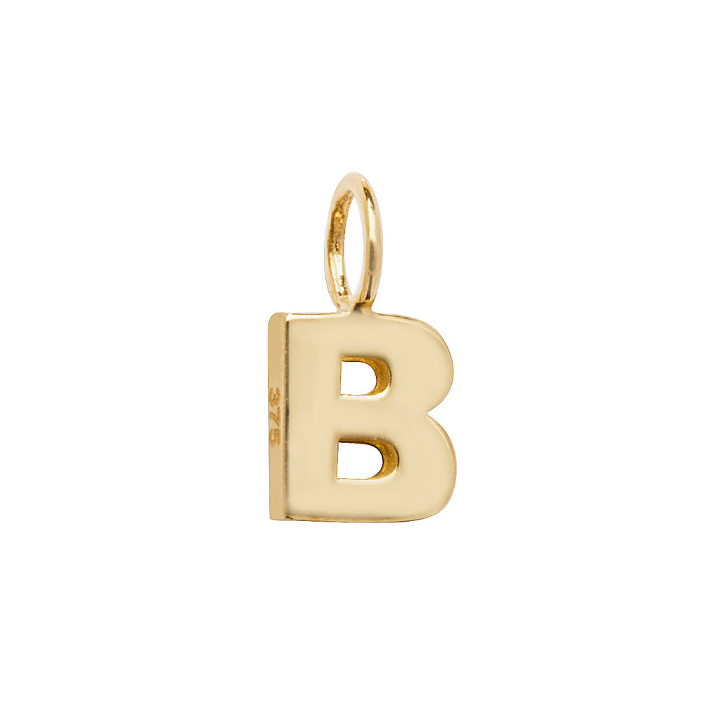Gold Initial Charm Necklace