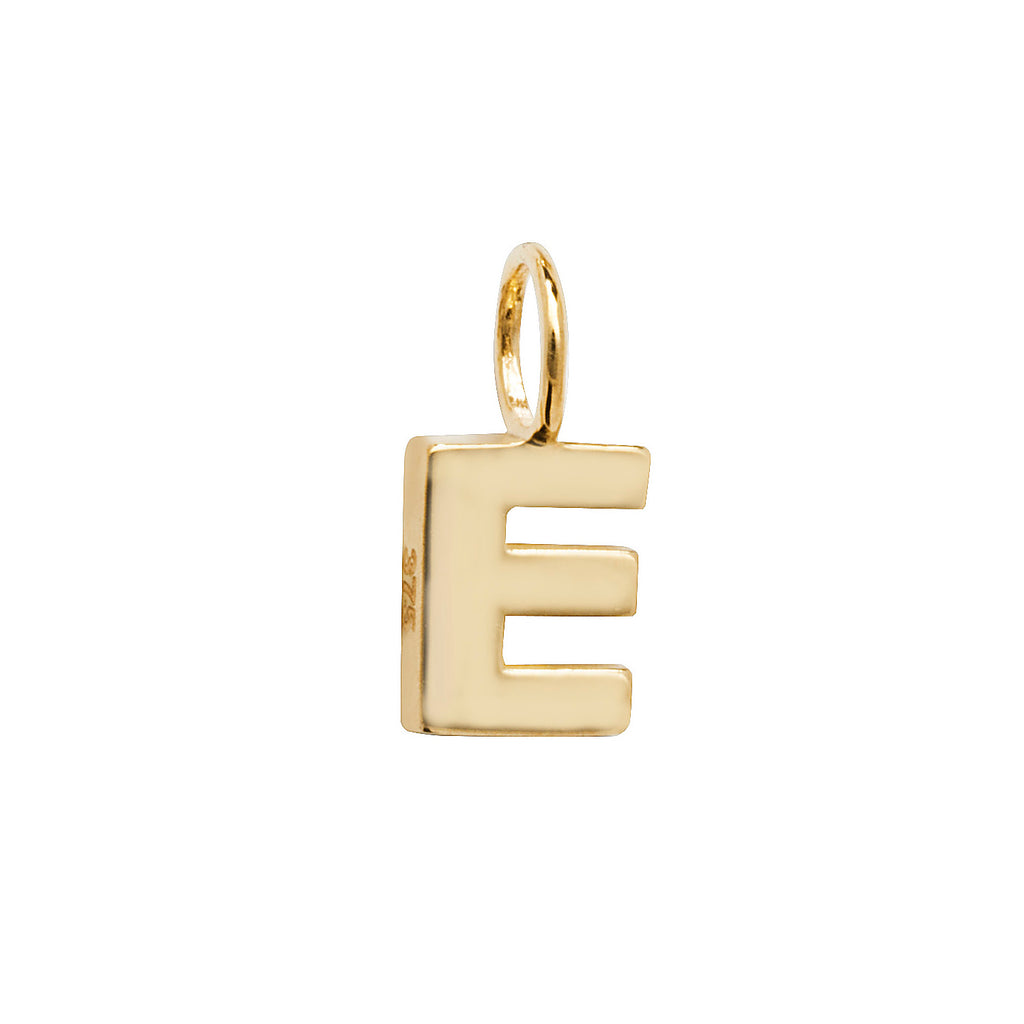 Gold Initial Charm Necklace