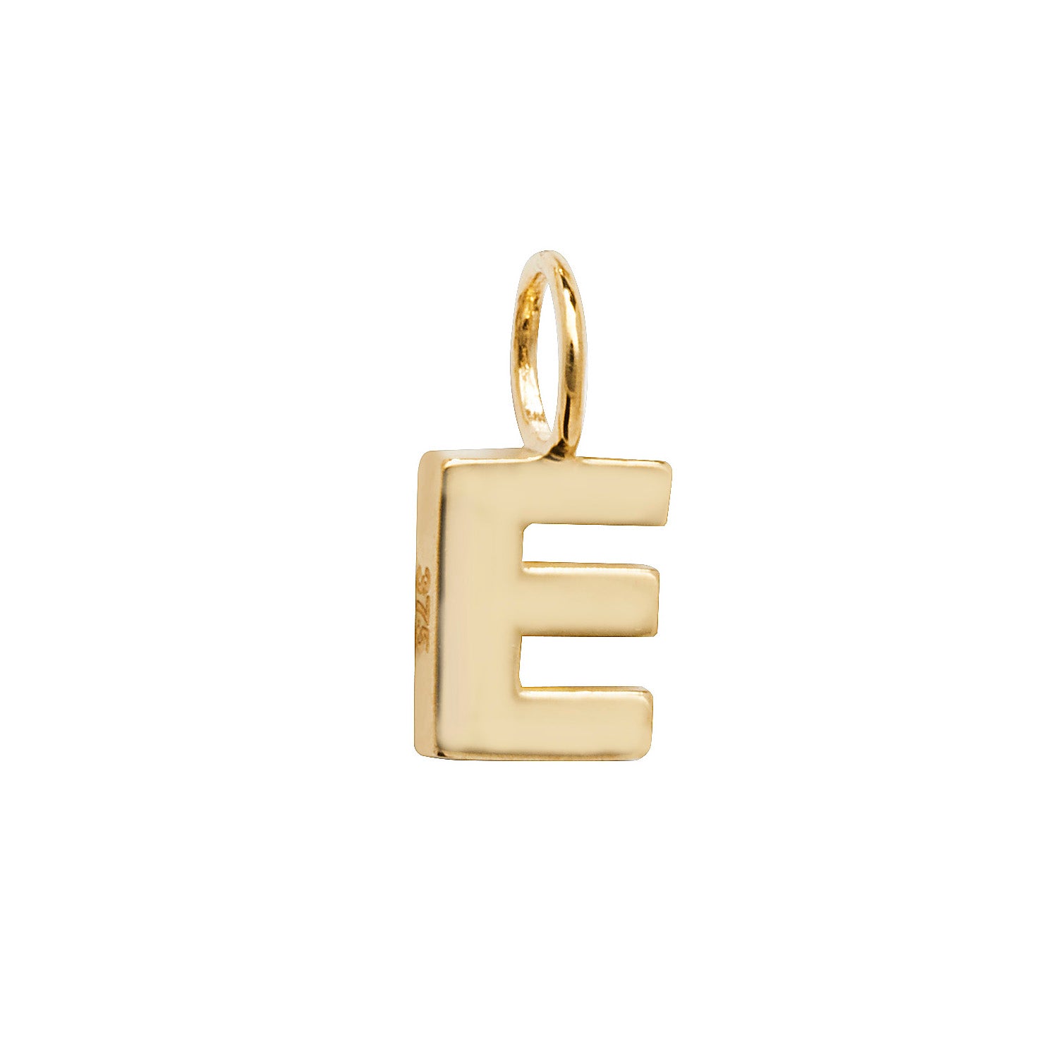 Gold Initial Charm Pendant