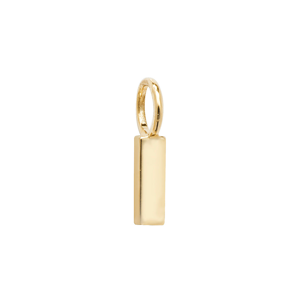 Gold Initial Charm Necklace