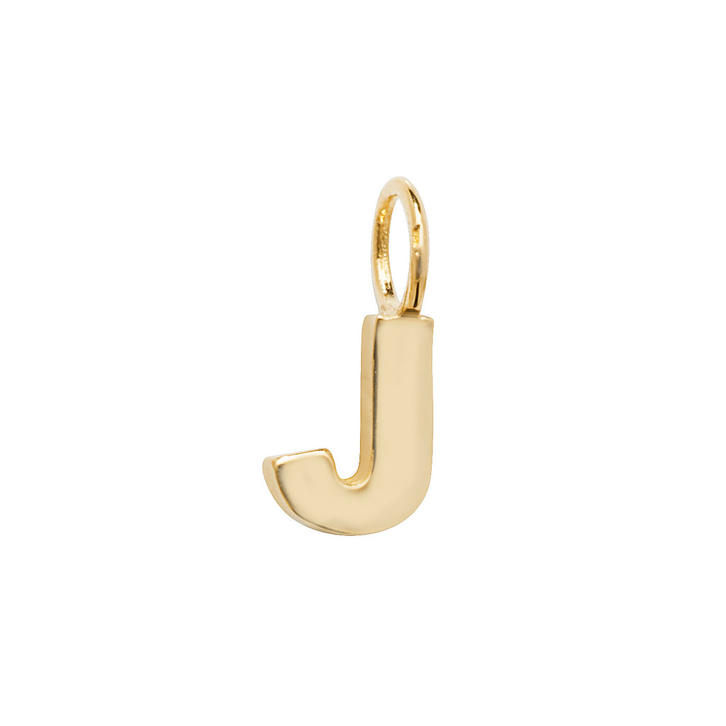 Gold Initial Charm Necklace