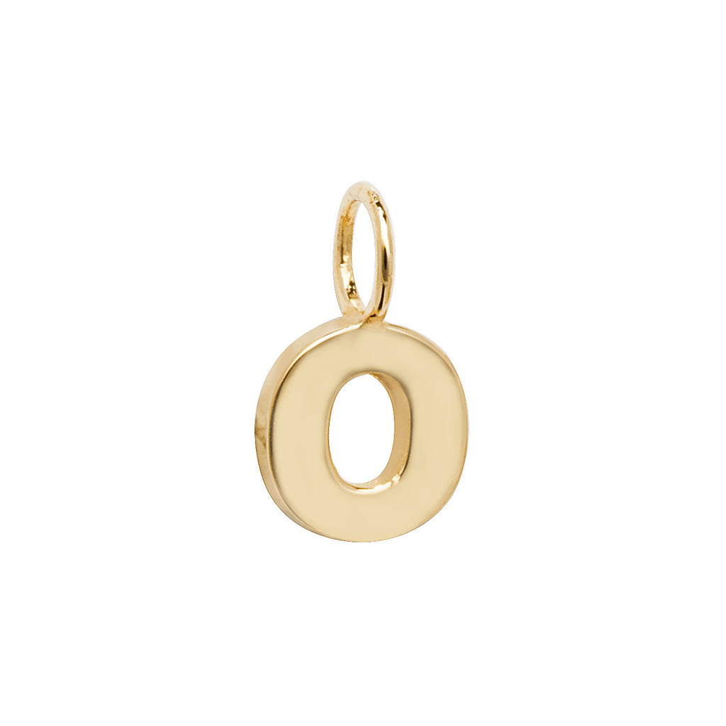Gold Initial Charm Necklace