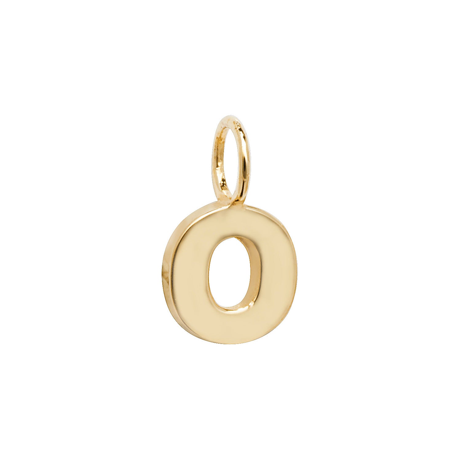 Gold Initial Charm Pendant