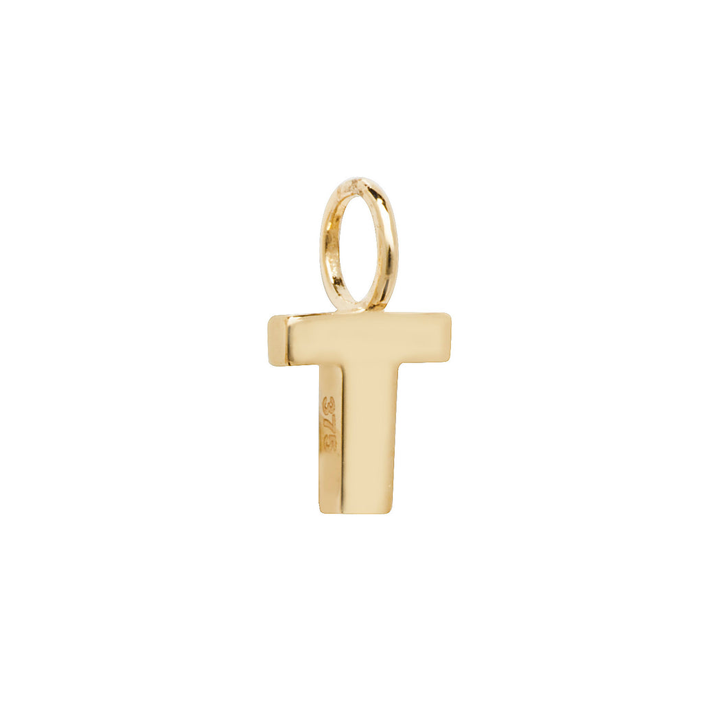 Gold Initial Charm Necklace