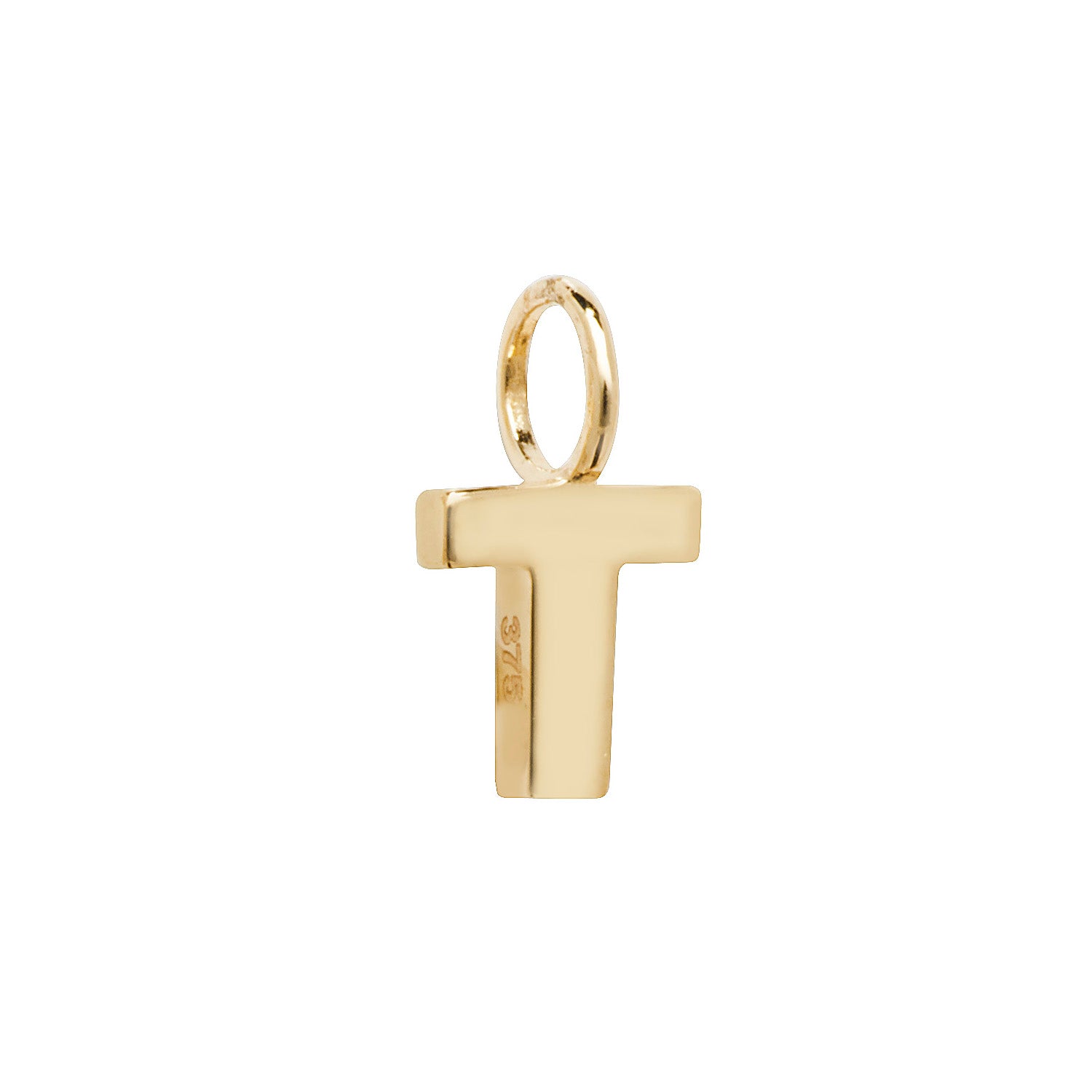 Gold Initial Charm Pendant