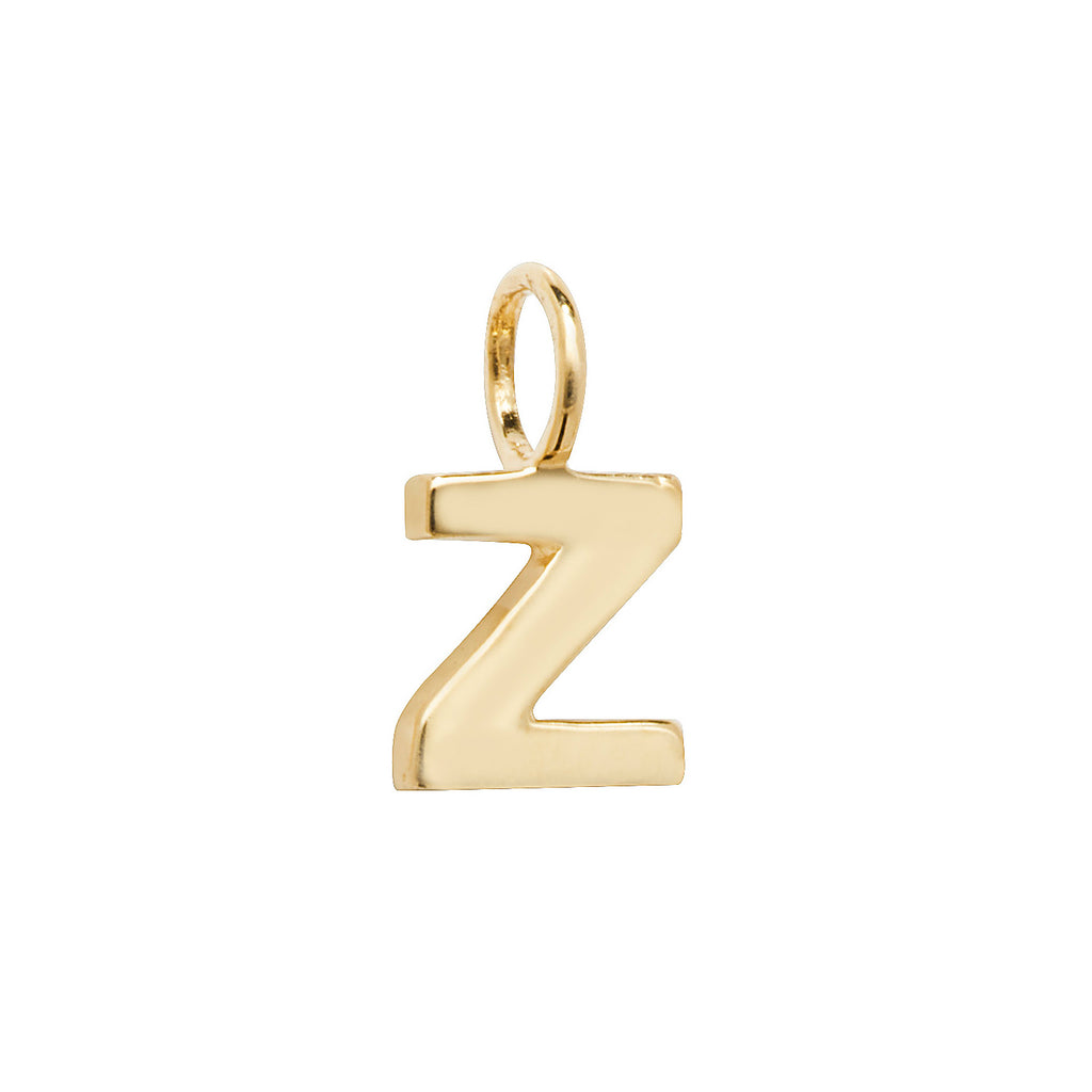 Gold Initial Charm Necklace