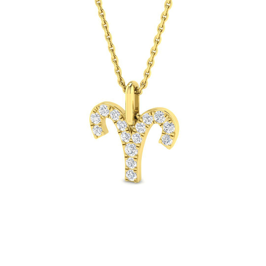 Zodiac Star Sign Diamond Pendant