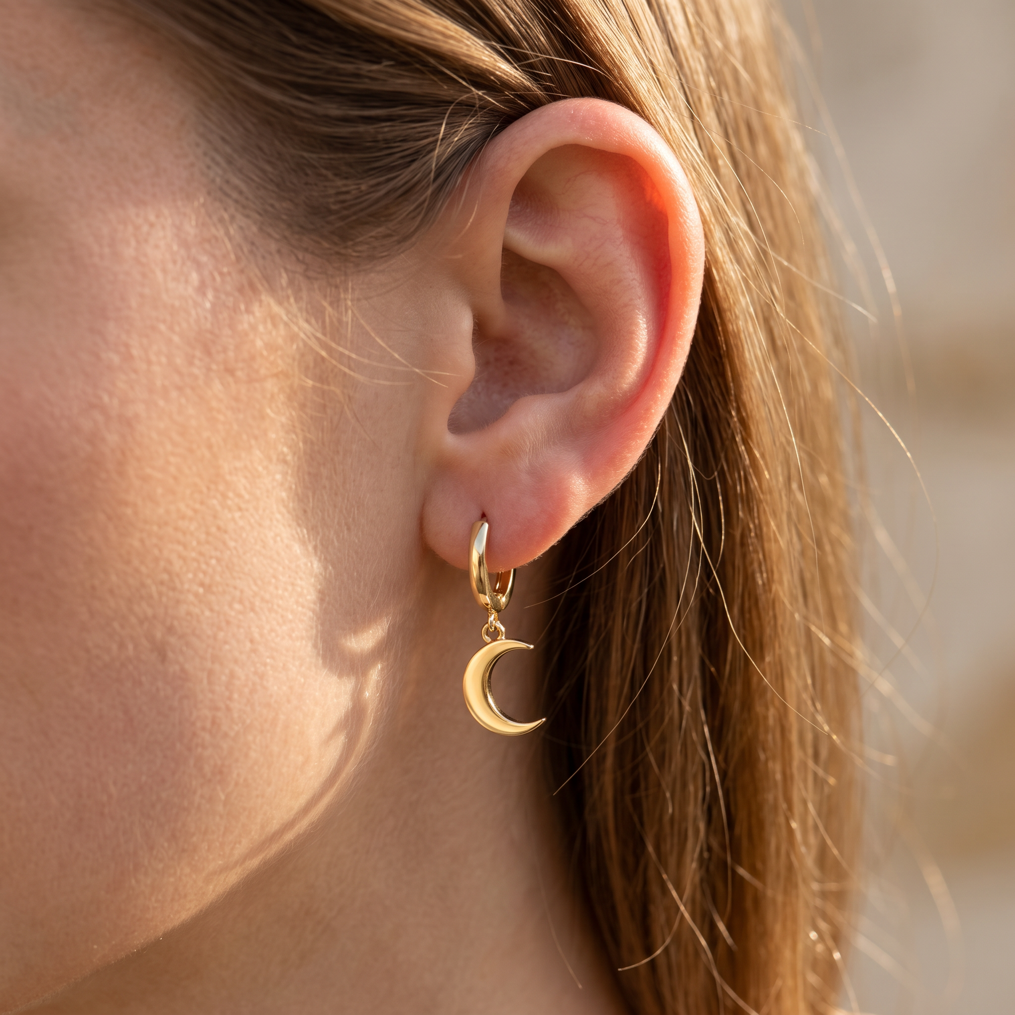 Moon Drop Earring