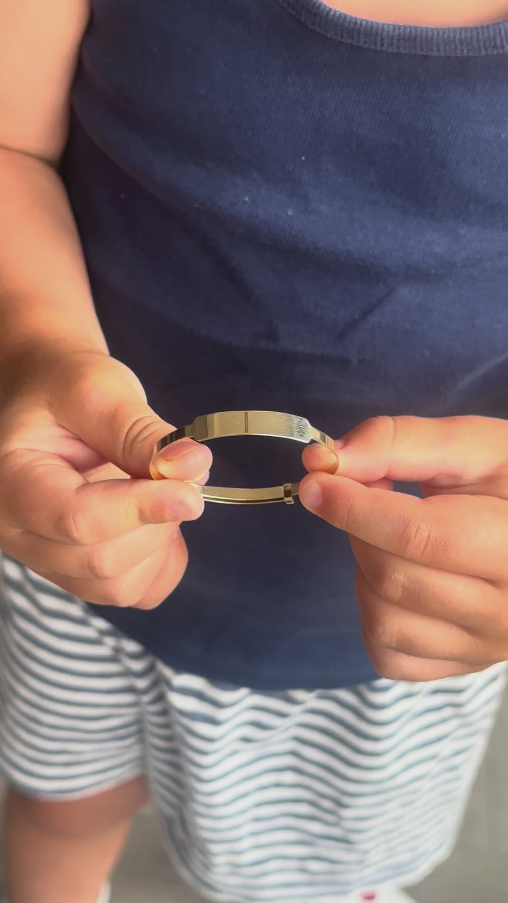 Personalised Plain Expandable Baby Bangle