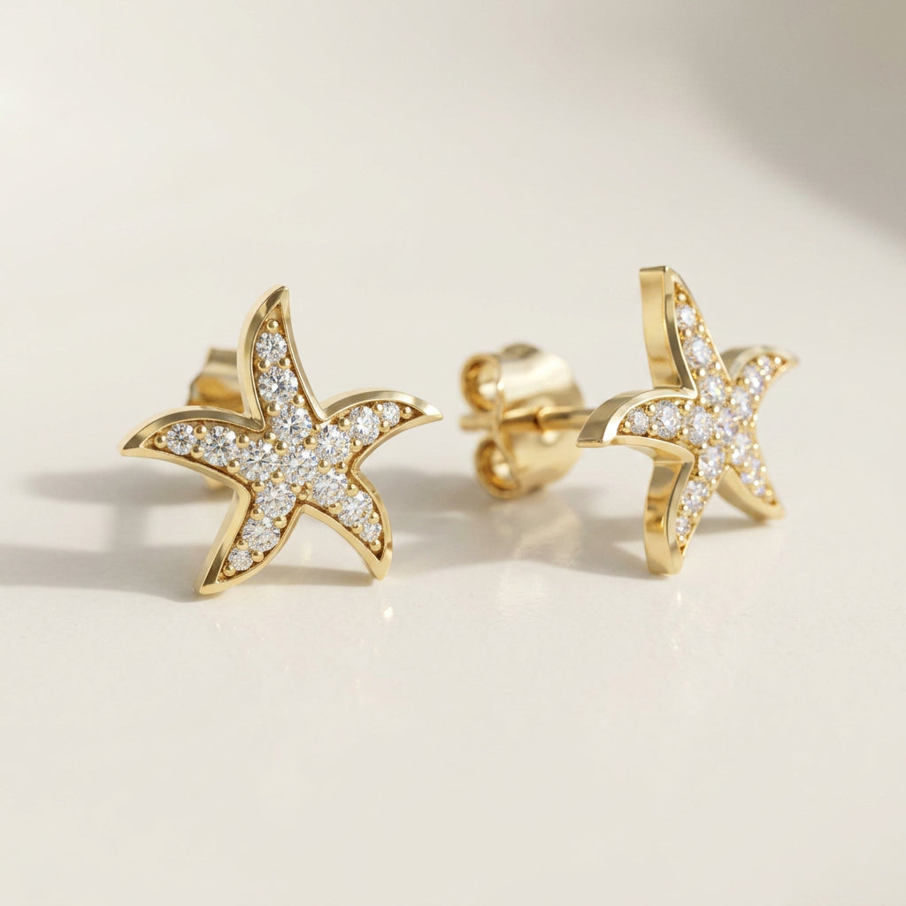 Starfish Stud Earrings