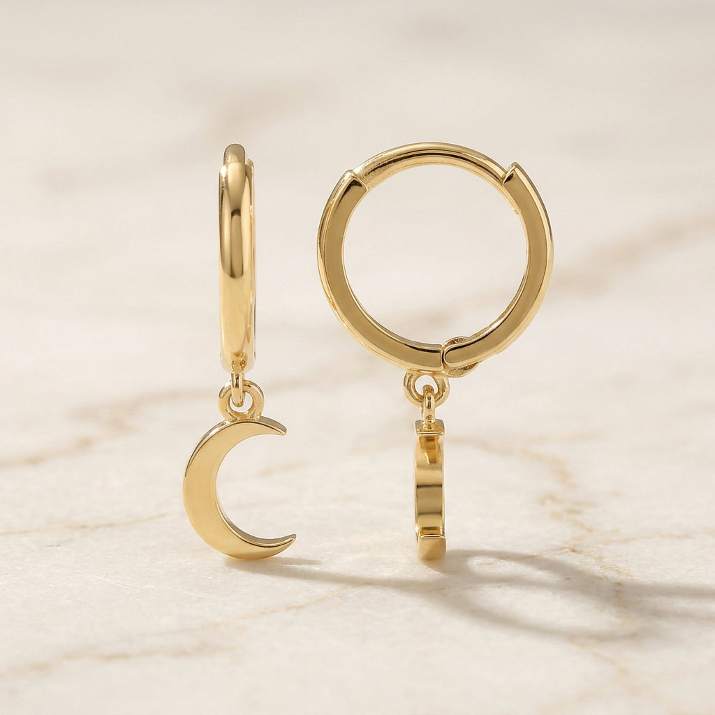 Moon Drop Earring