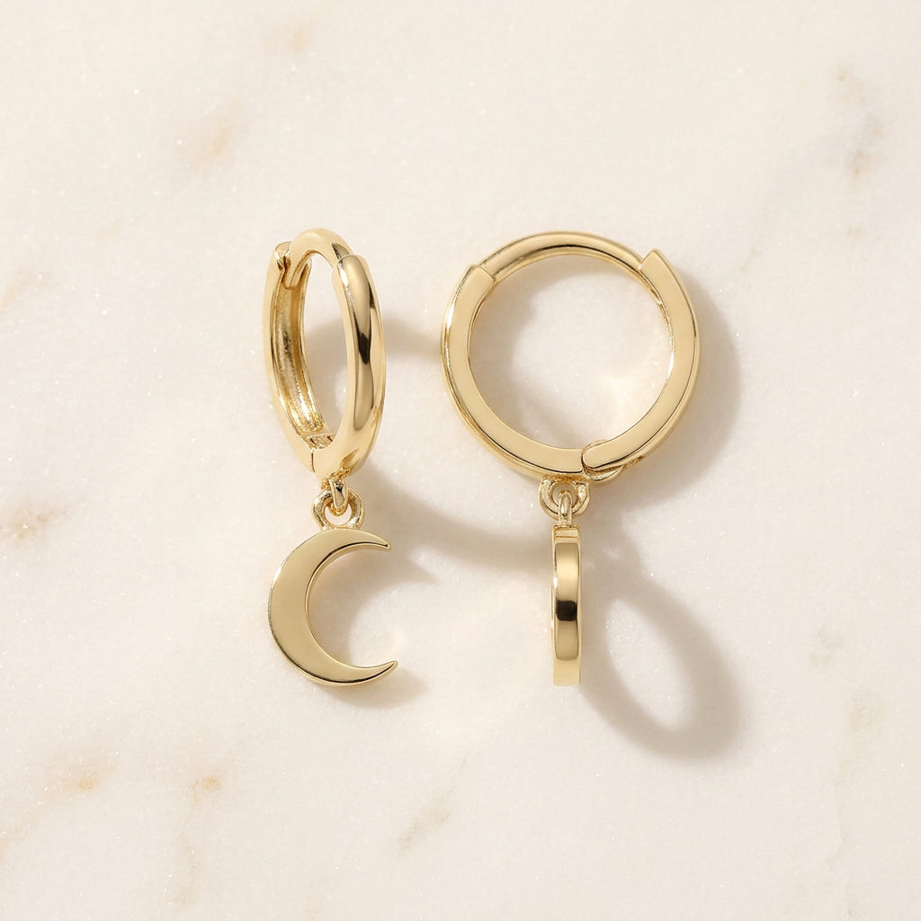 Moon Drop Earring