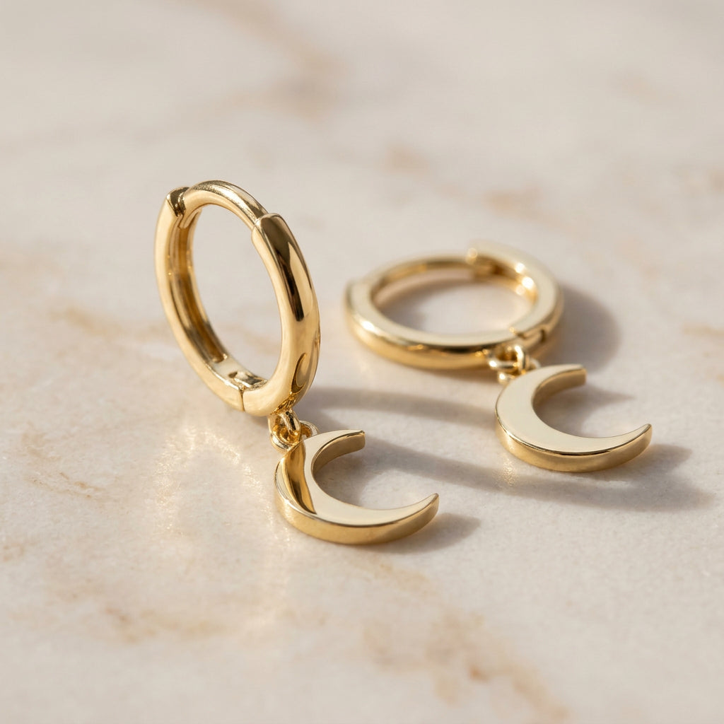 Moon Drop Earring
