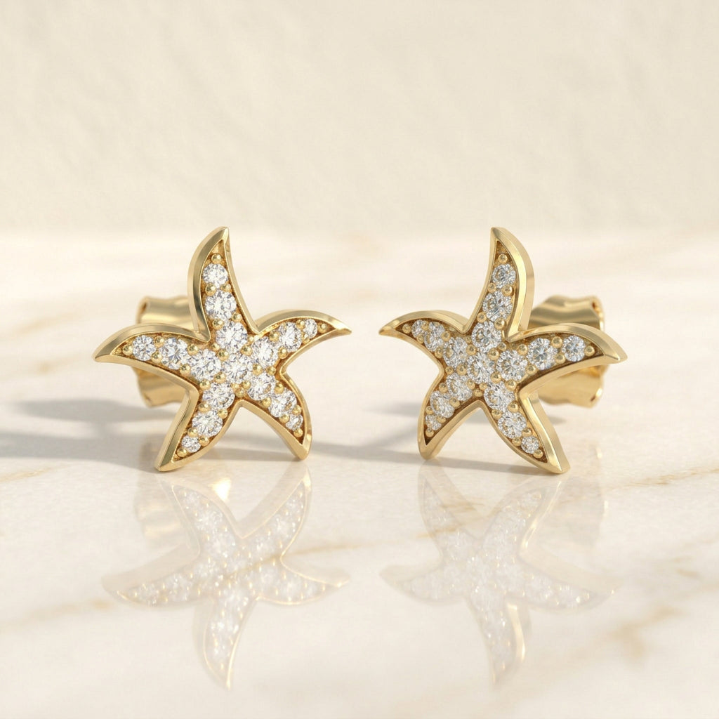 Starfish Stud Earrings