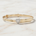Baby ID Bangle with Heart Charm