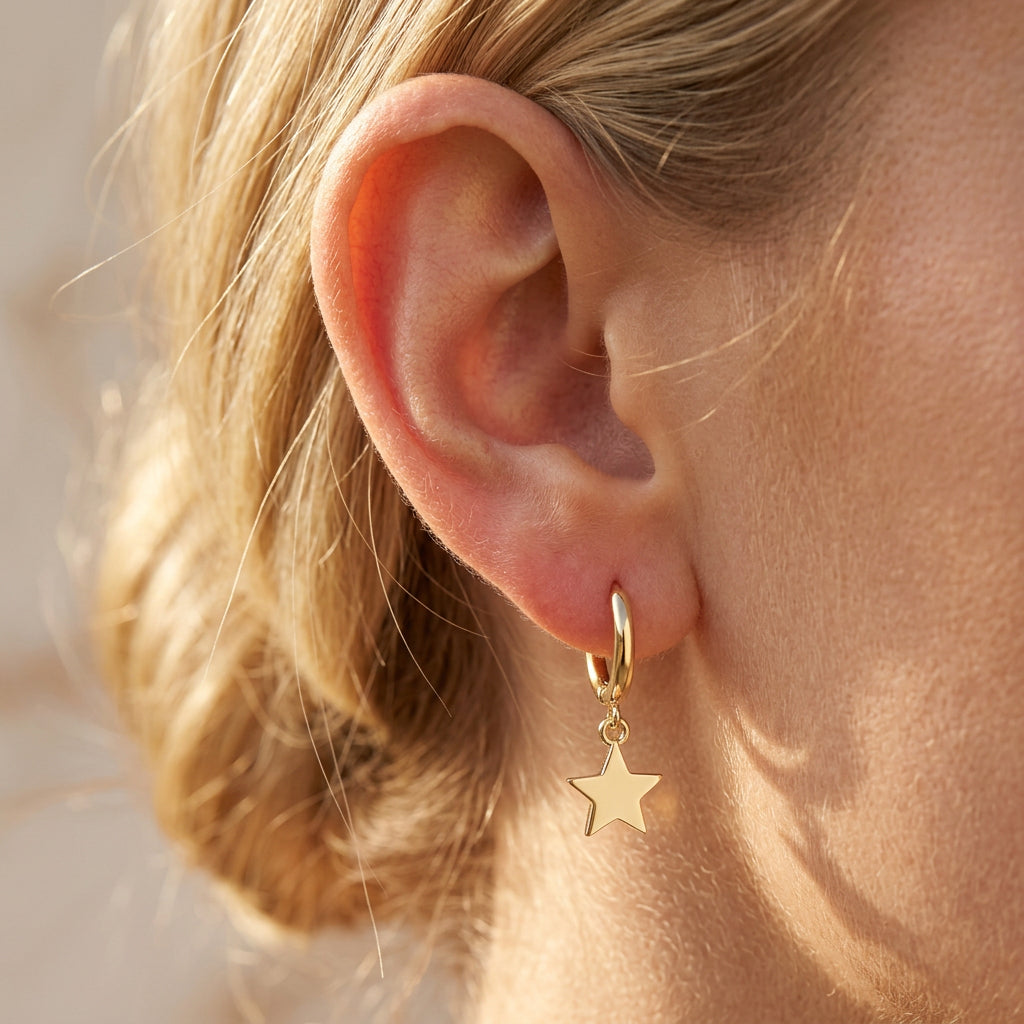 Star Drop Earring
