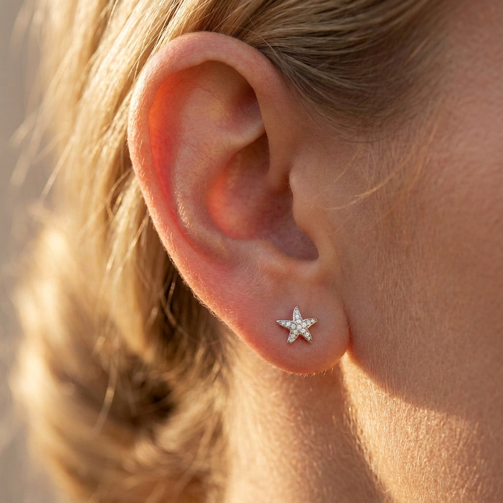 Starfish Stud Earrings